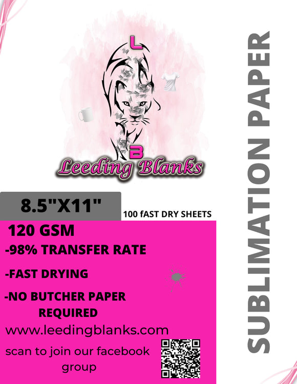 8.5x11 sample pack Sublimation Paper fast dry