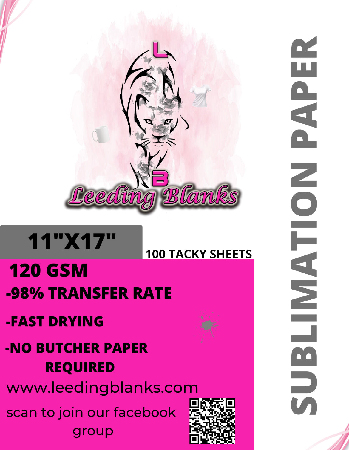 Sublimation Paper Tacky (fabric only) –
